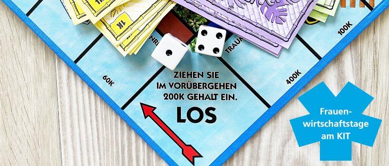 Spielbrett mit Geld